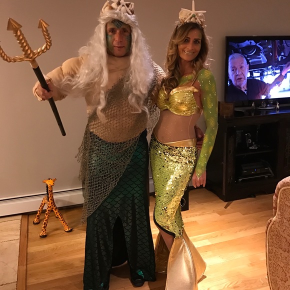 Halloween Mermaid and Neptune costume - Picture 4 of 5